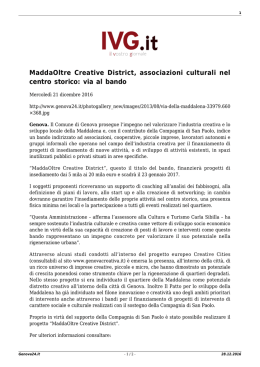 MaddaOltre Creative District, associazioni culturali nel