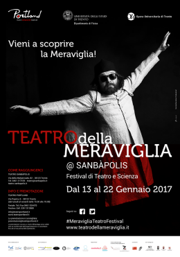 Manifesto "Teatro della Meraviglia"