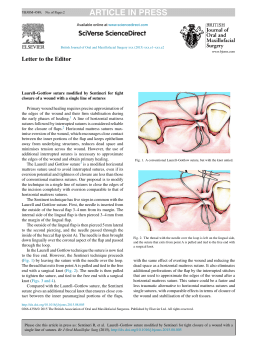 Laurell–Gottlow suture modified by Sentineri for tight closure of a