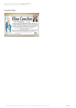 Canclini Elisa - Intorno Tirano