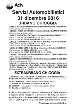 Chioggia 31 DICEMBRE 2016