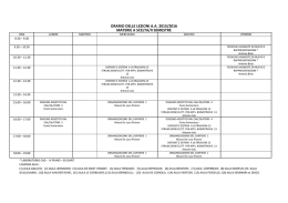 Materie a scelta - Scuola di ingegneria