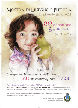Locandina (4.3 Mb - pdf) - Comune di San Marcello Pistoiese