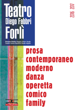 Stagione 2016-2017 - Teatro Diego Fabbri