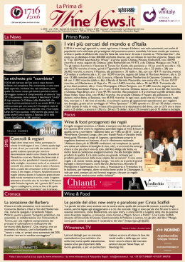 WineNews - La Prima di Winenews - n. 2044