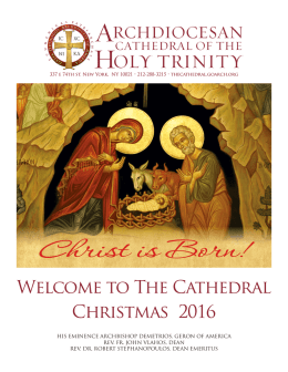 Welcome to The Cathedral Christmas 2016
