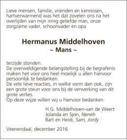Hermanus Middelhoven