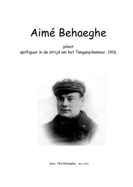 Biografie Aimé Behaeghe