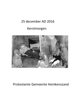 25 december 10.00 uur Barbesteinkerk