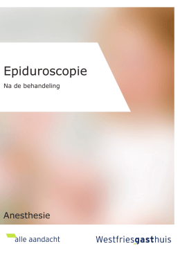 Epiduroscopie (na de behandeling)