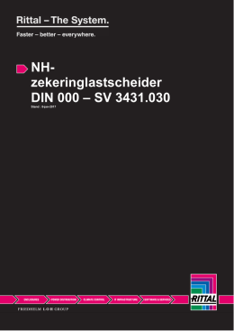 NH- zekeringlastscheider DIN 000 – SV 3431.030