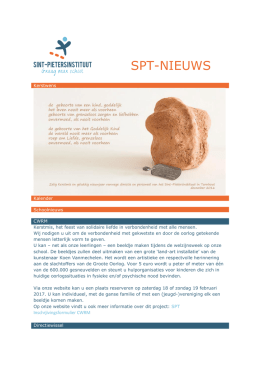spt-nieuws - Sint-Pietersinstituut