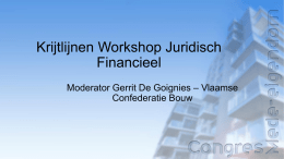 Krijtlijnen Workshop Juridisch Financieel