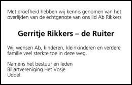 Gerritje Rikkers – de Ruiter