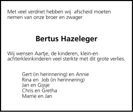 Bertus Hazeleger