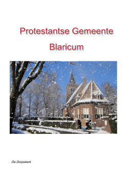Kerstgroet 2016 - Protestantse gemeente Blaricum