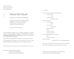 Marcel Van Reusel - Van Hove Begrafenissen