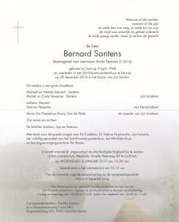 Bernard Santens - Uitvaartverzorging Cispa te Gent en Drongen