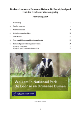 Jaarverslag - Natuur- en Milieuvereniging Gemeente Heusden