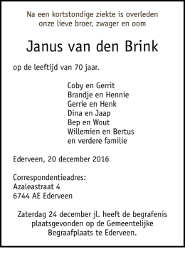 Janus van den Brink