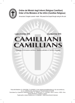 Camilliani Camillians - Ministri degli Infermi
