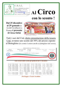 per saperne di piu - Benvenuti sul sito del Cral Dipendenti USL Pr