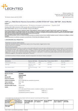 4.60% pa Multi Barrier Reverse Convertible su EURO