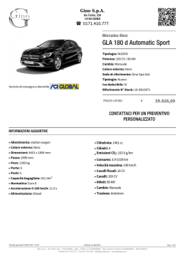 Mercedes-Benz GLA 180 d Automatic Sport - Stock ID