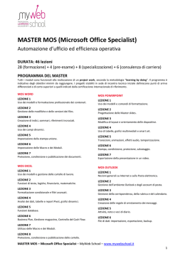 MASTER MOS (Microsoft Office Specialist)
