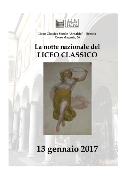 13 gennaio 2017 - Liceo Classico Statale " ARNALDO "