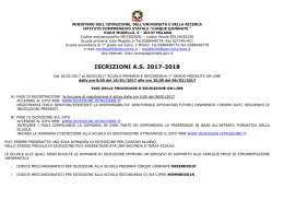 Procedura iscrizioni on-line a.s. 17/18