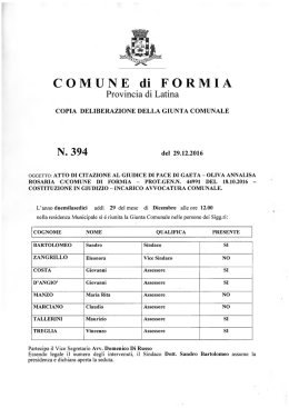 N. 394 - Comune di Formia