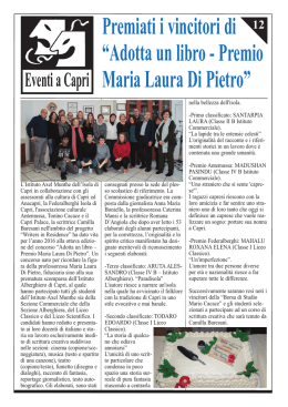 Adotta un libro - Premio Maria Laura Di Pietro