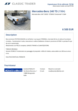 Mercedes-Benz 240 TD (1984) 6 500 EUR