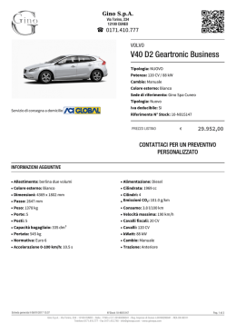 VOLVO V40 D2 Geartronic Business - Stock ID: 10