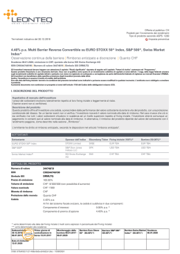 4.40% pa Multi Barrier Reverse Convertible su EURO