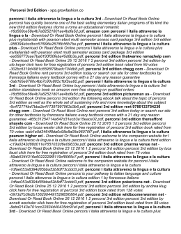Percorsi 3rd Edition