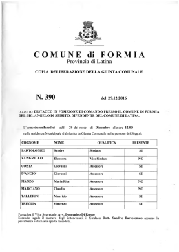 N. 390 - Comune di Formia