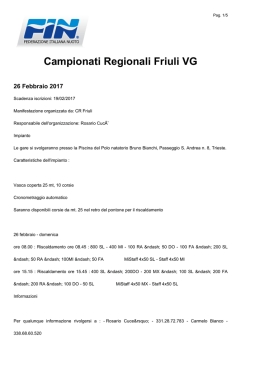 Campionati Regionali Friuli VG