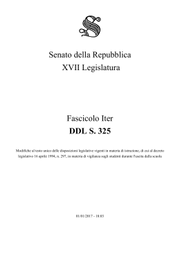 DDL S. 325 - Senato della Repubblica