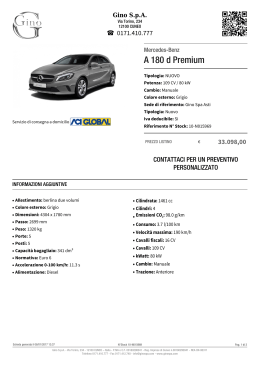 Mercedes-Benz A 180 d Premium - Stock ID: 10-N015969