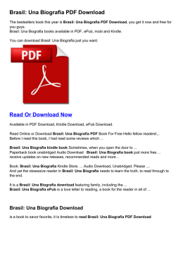 Brasil: Una Biografia PDF