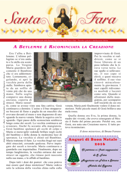 Numero 12 - 25 Dicembre 2016 - Basilica Parrocchia Santa Fara