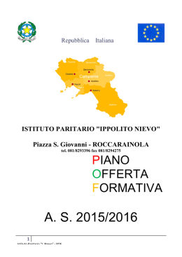 POF 2015/2016 - Istituto Paritario Nievo