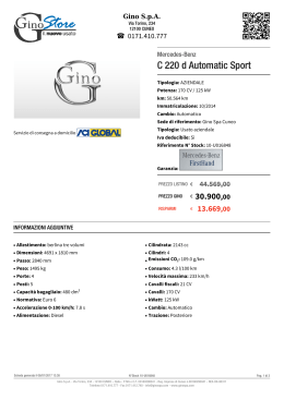 Mercedes-Benz C 220 d Automatic Sport - Stock ID: 10