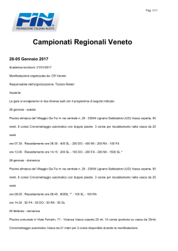 Campionati Regionali Veneto - Federazione Italiana Nuoto