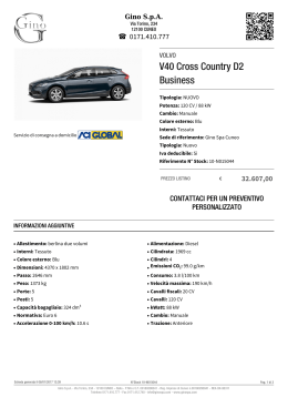 VOLVO V40 Cross Country D2 Business - Stock ID: 10
