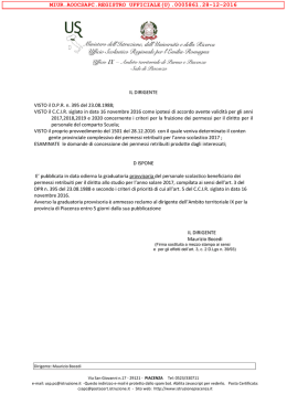 prot. n. 5861 del 28-12-2016 - Ambito territoriale di Parma e