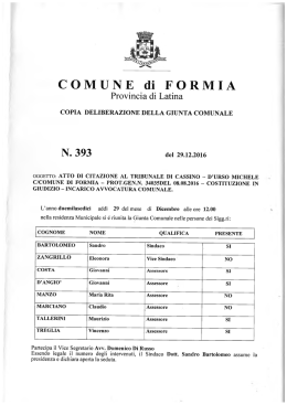N. 393 - Comune di Formia