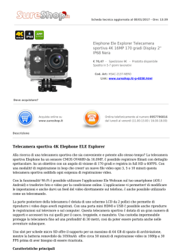 Elephone Ele Explorer Telecamera sportiva 4K 16MP